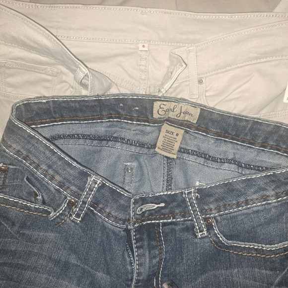 BUNDLE of 6 Greats Pants! Sz 8 -Levis x 2- Tommy Bahama -weatherproof -Earl-Gap - Picture 3 of 6